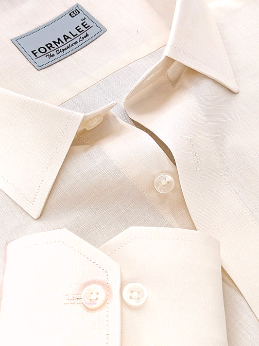 Imperium Premium Cotton Sunset Cream Formal Shirt