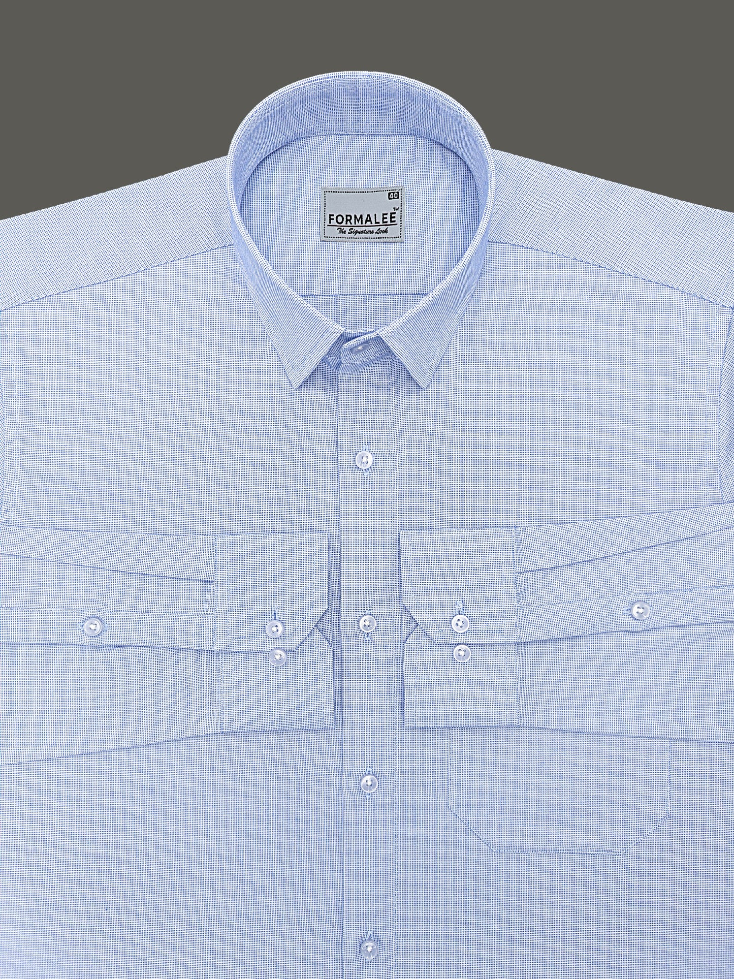 Aristocrat Premium Cotton Vibrant Blue Formal Shirt