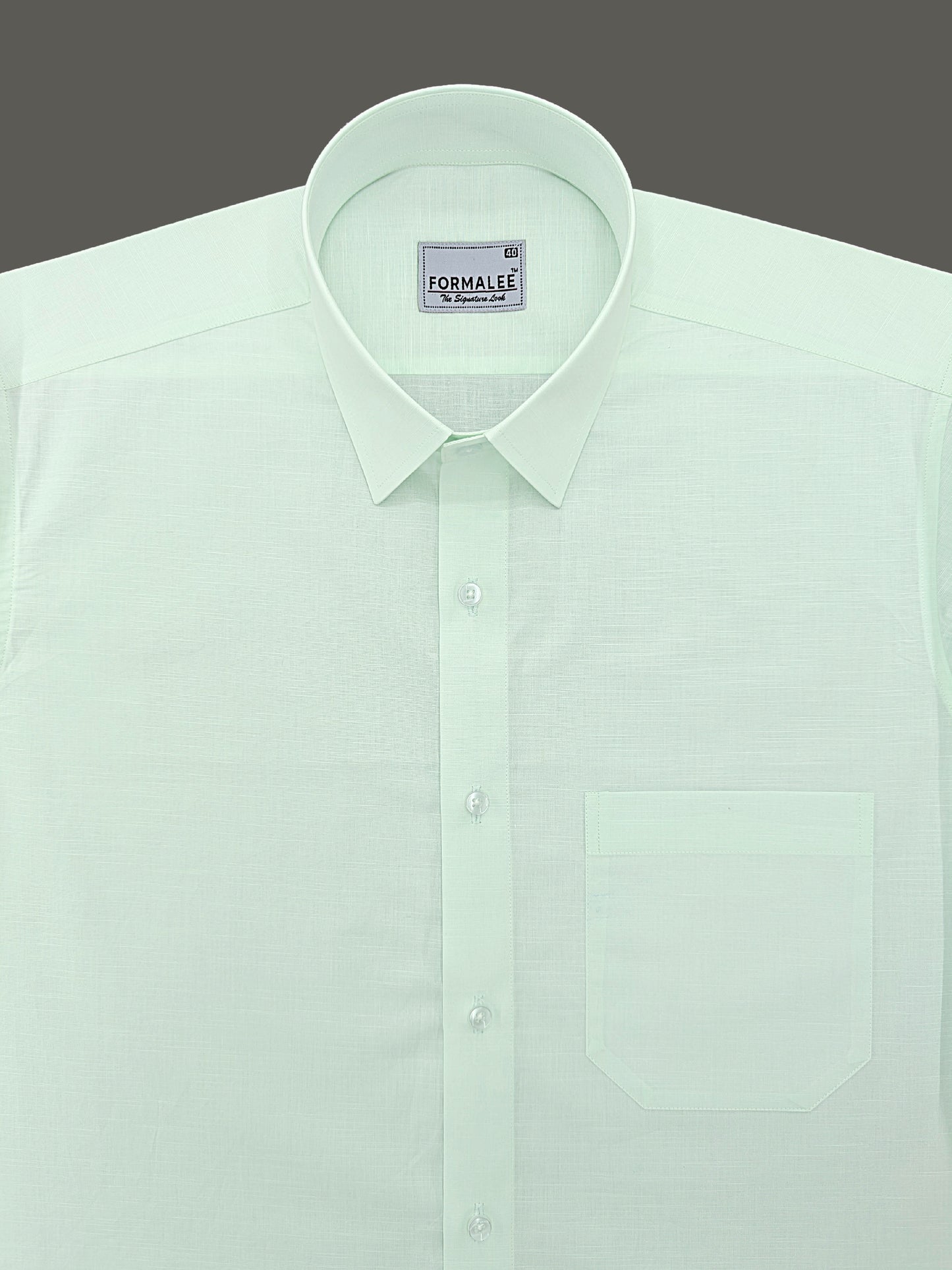 Imperium Premium Cotton Mint Green Formal Shirt