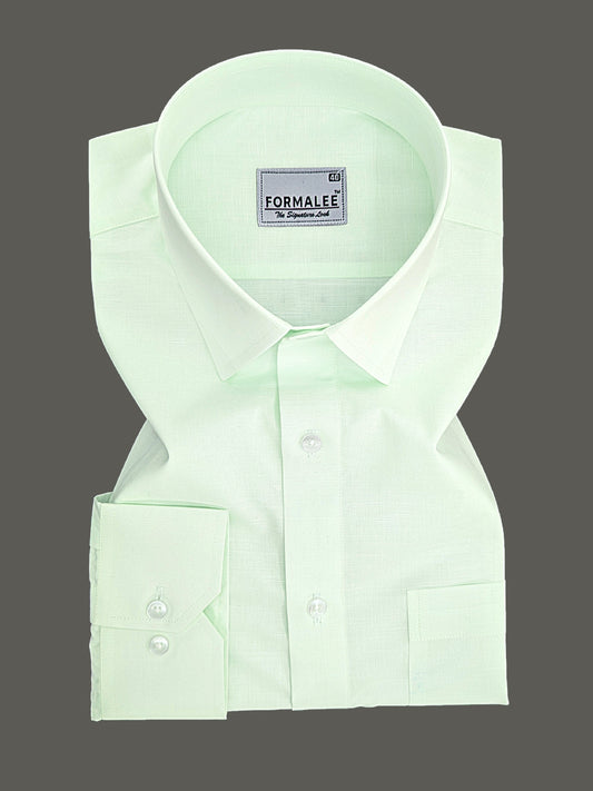Imperium Premium Cotton Mint Green Formal Shirt