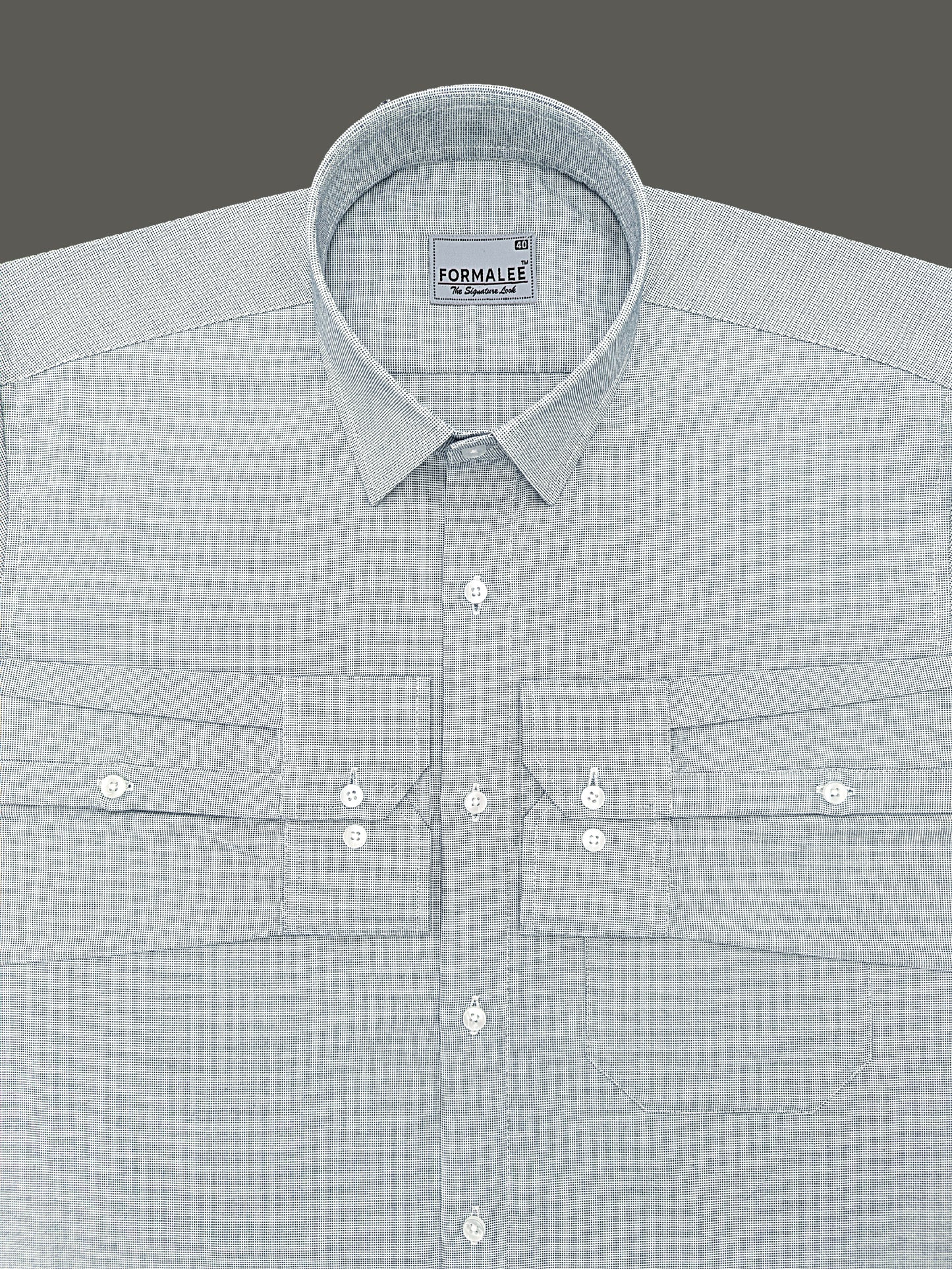 Aristocrat Premium Cotton Regent Grey Formal Shirt