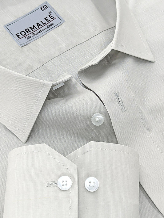 Imperium Premium Cotton Light Grey Formal Shirt