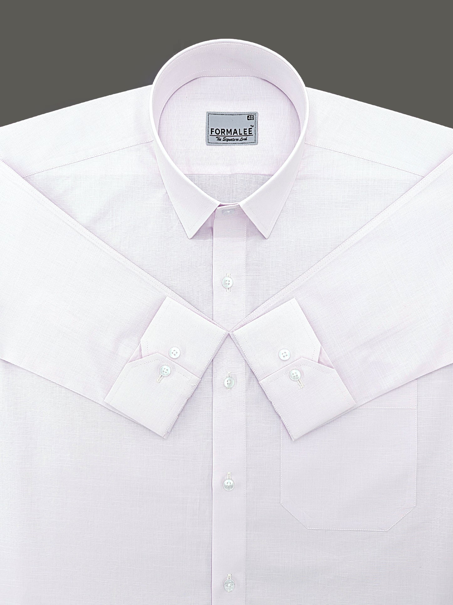 Imperium Premium Cotton Lavender Formal Shirt