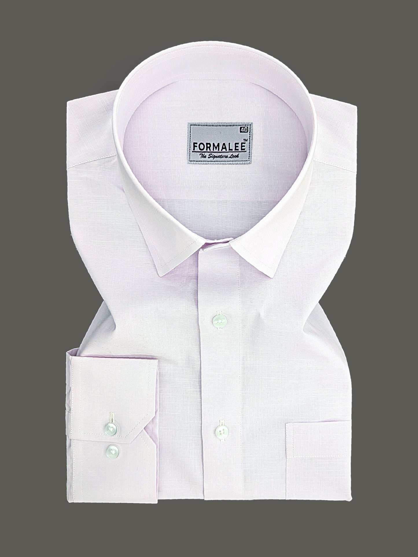 Imperium Premium Cotton Lavender Formal Shirt