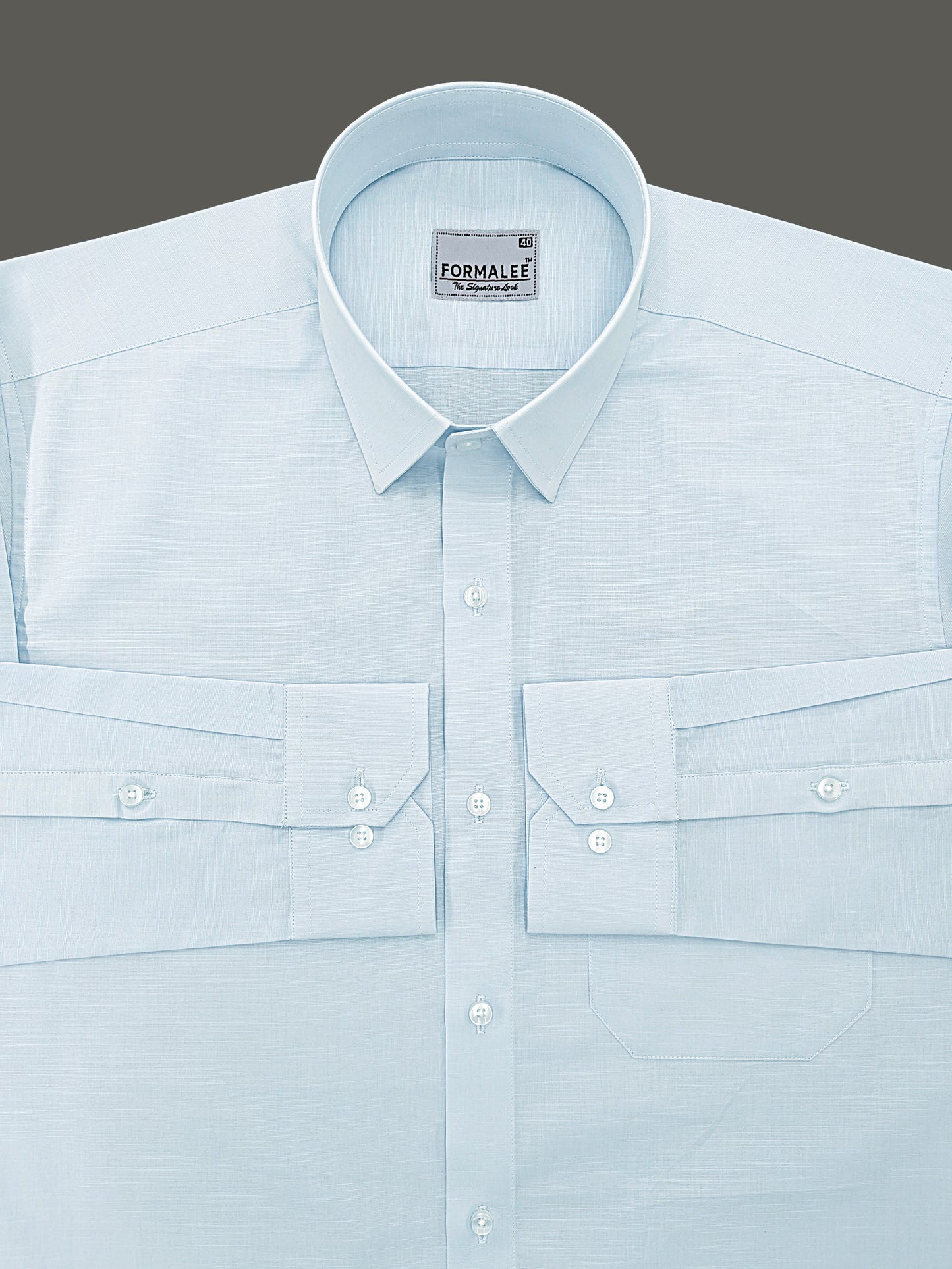 Imperium Premium Cotton Light Blue Formal Shirt