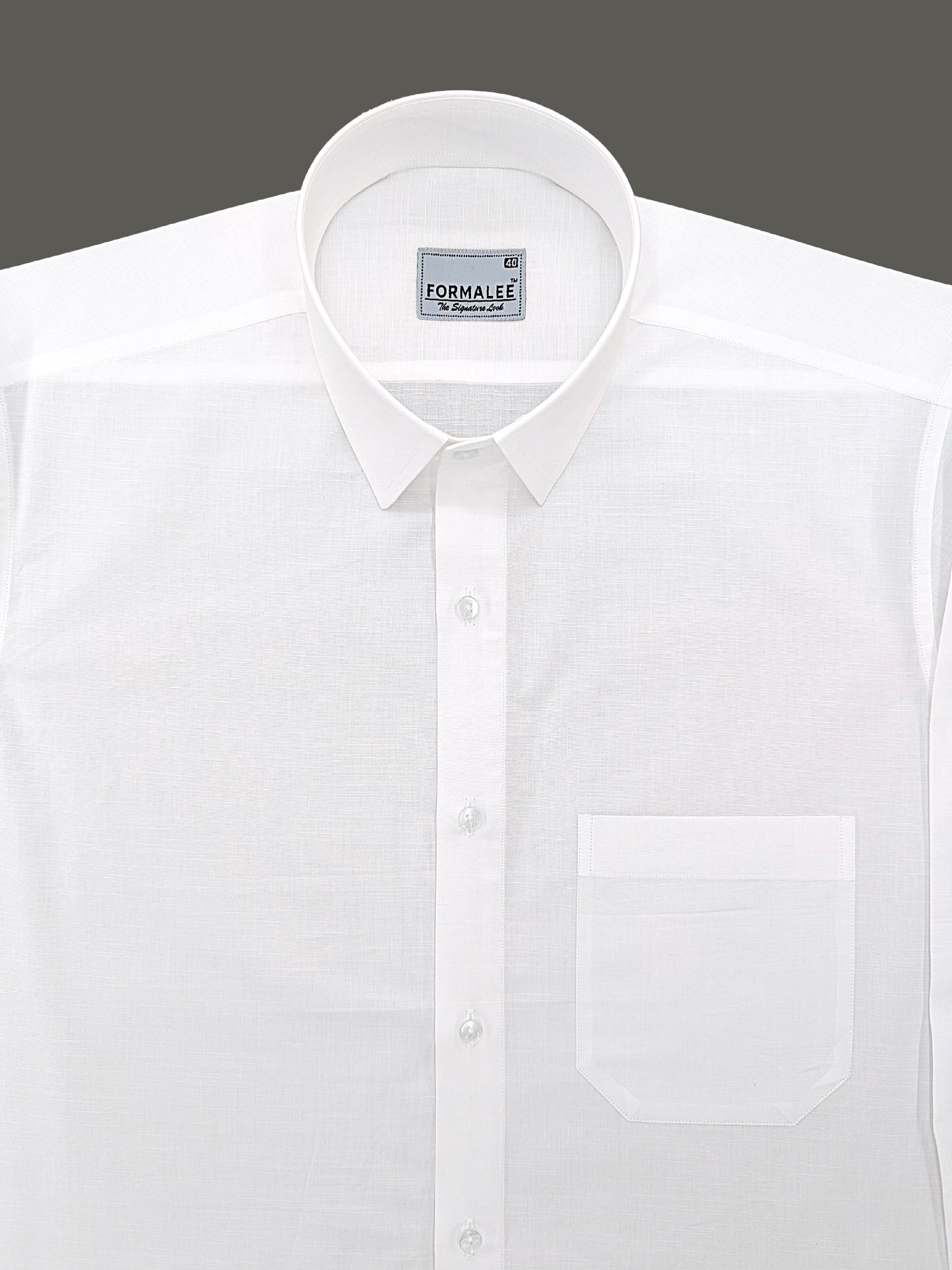 Imperium Premium Cotton Classic White Formal Shirt