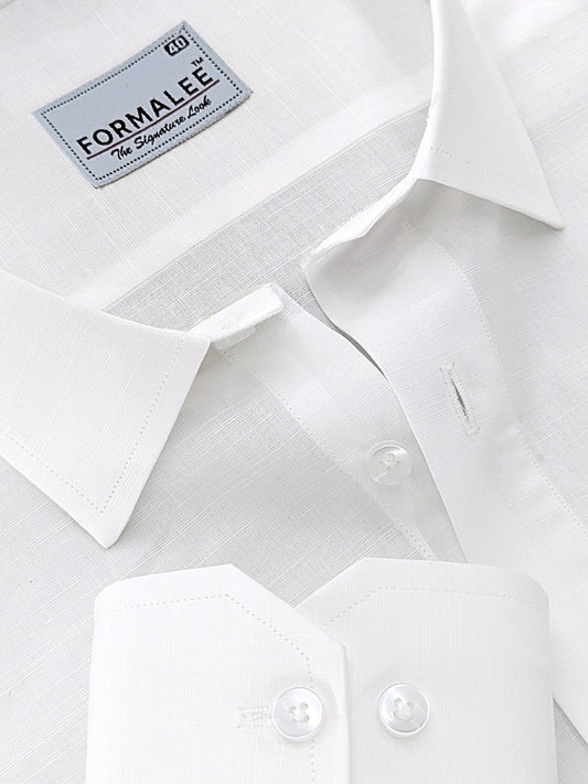 Imperium Premium Cotton Classic White Formal Shirt