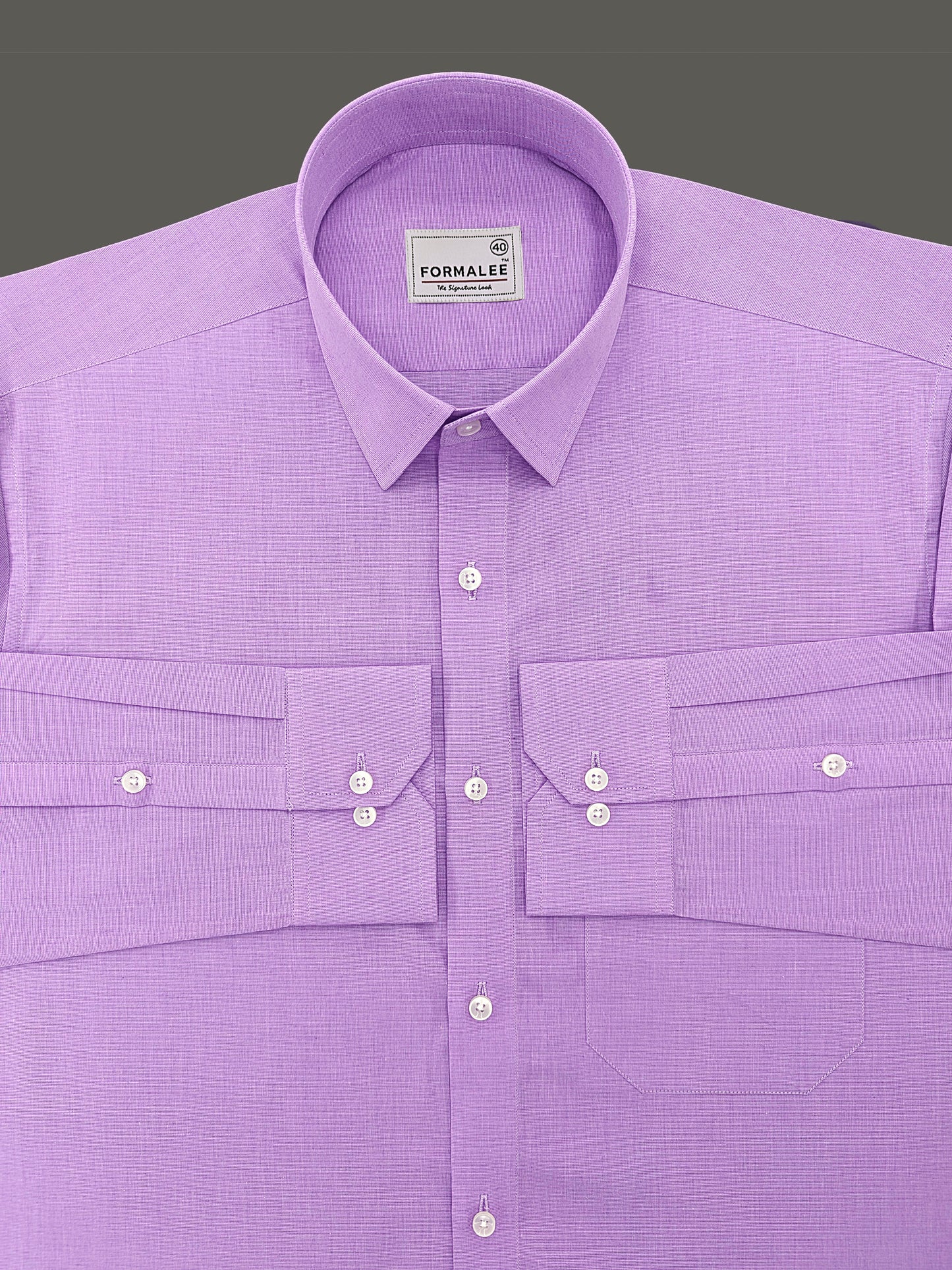 Florentia Premium Cotton Raisin Purple Formal Shirt