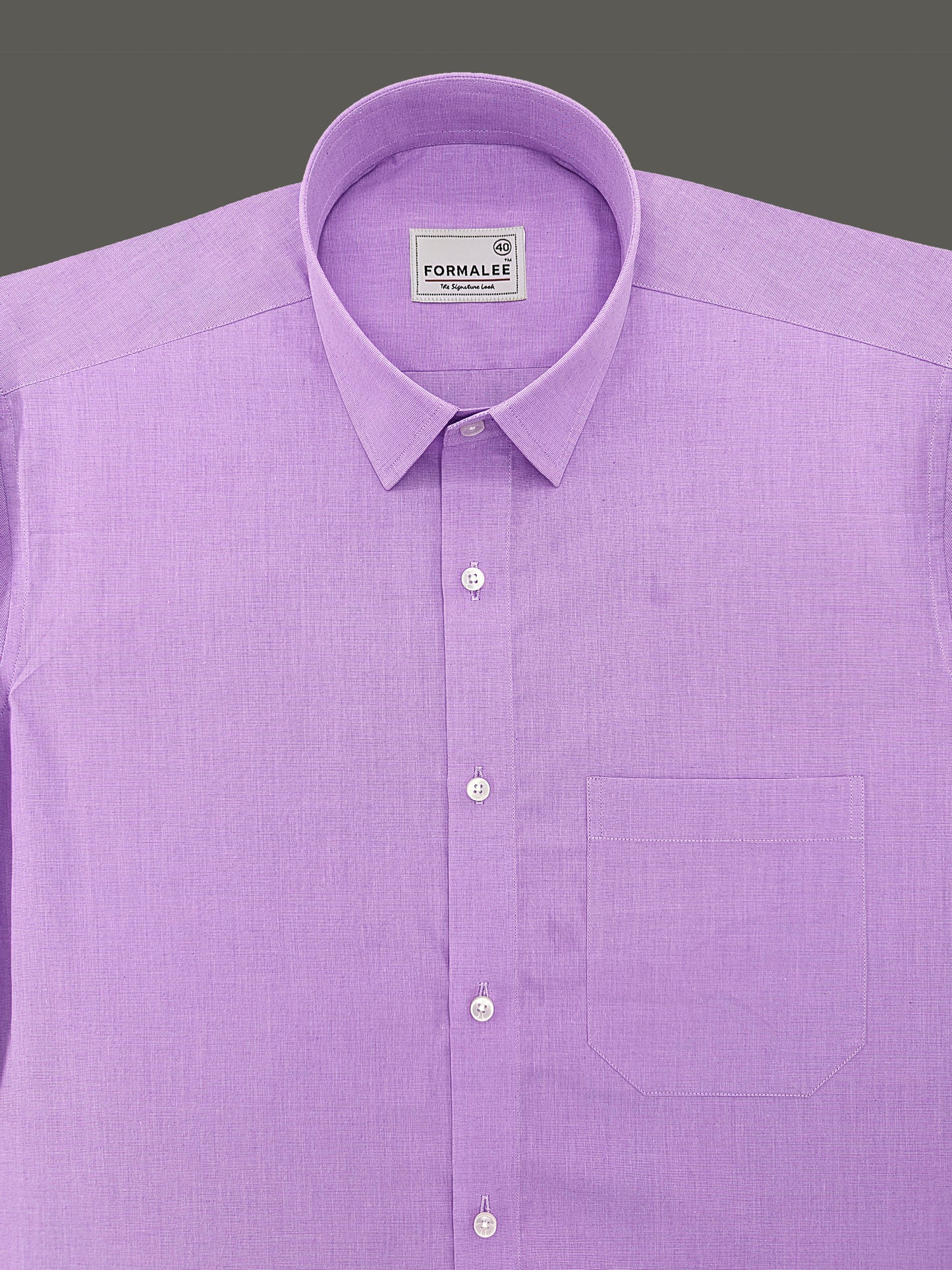 Florentia Premium Cotton Raisin Purple Formal Shirt