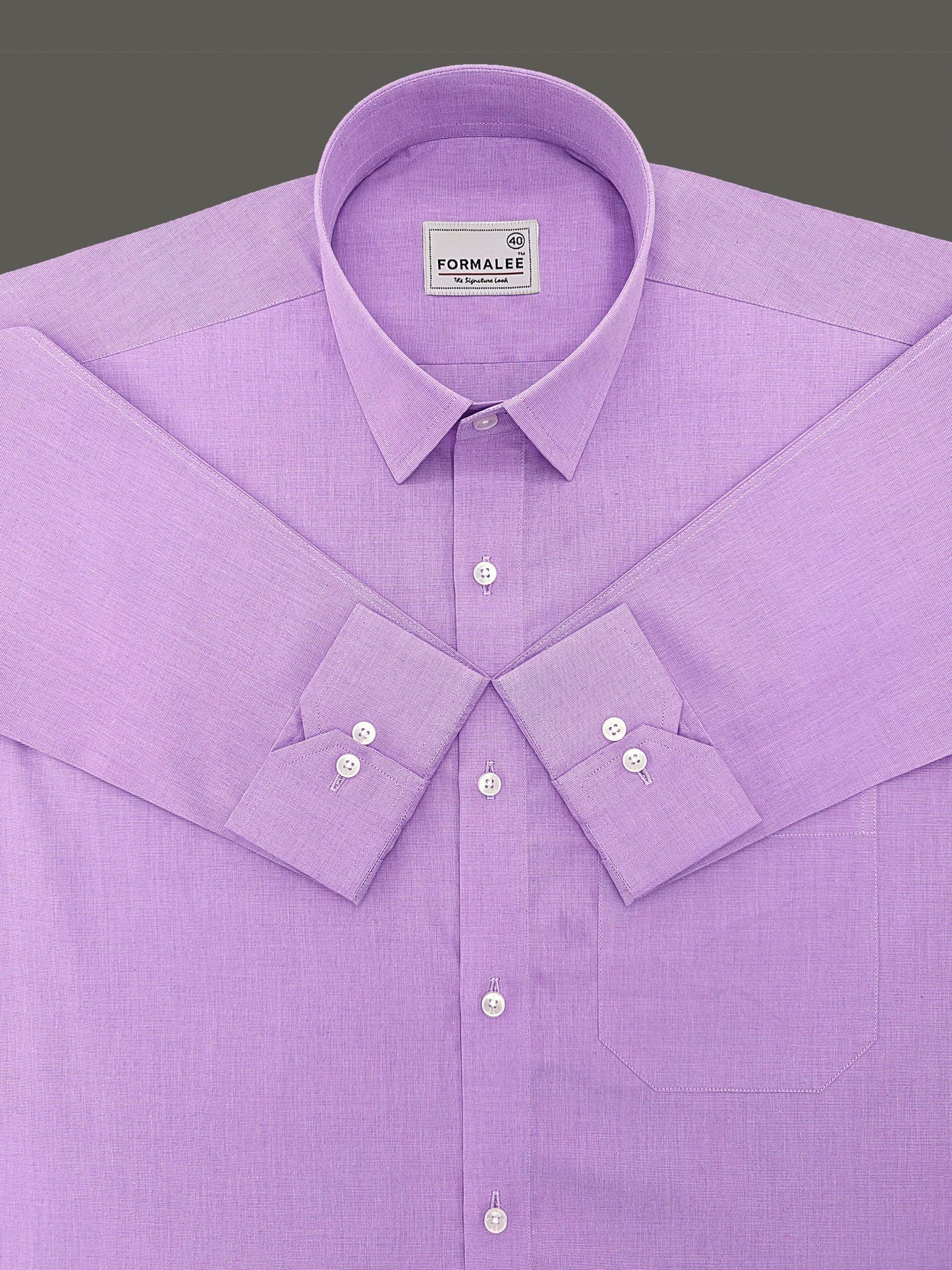 Florentia Premium Cotton Raisin Purple Formal Shirt