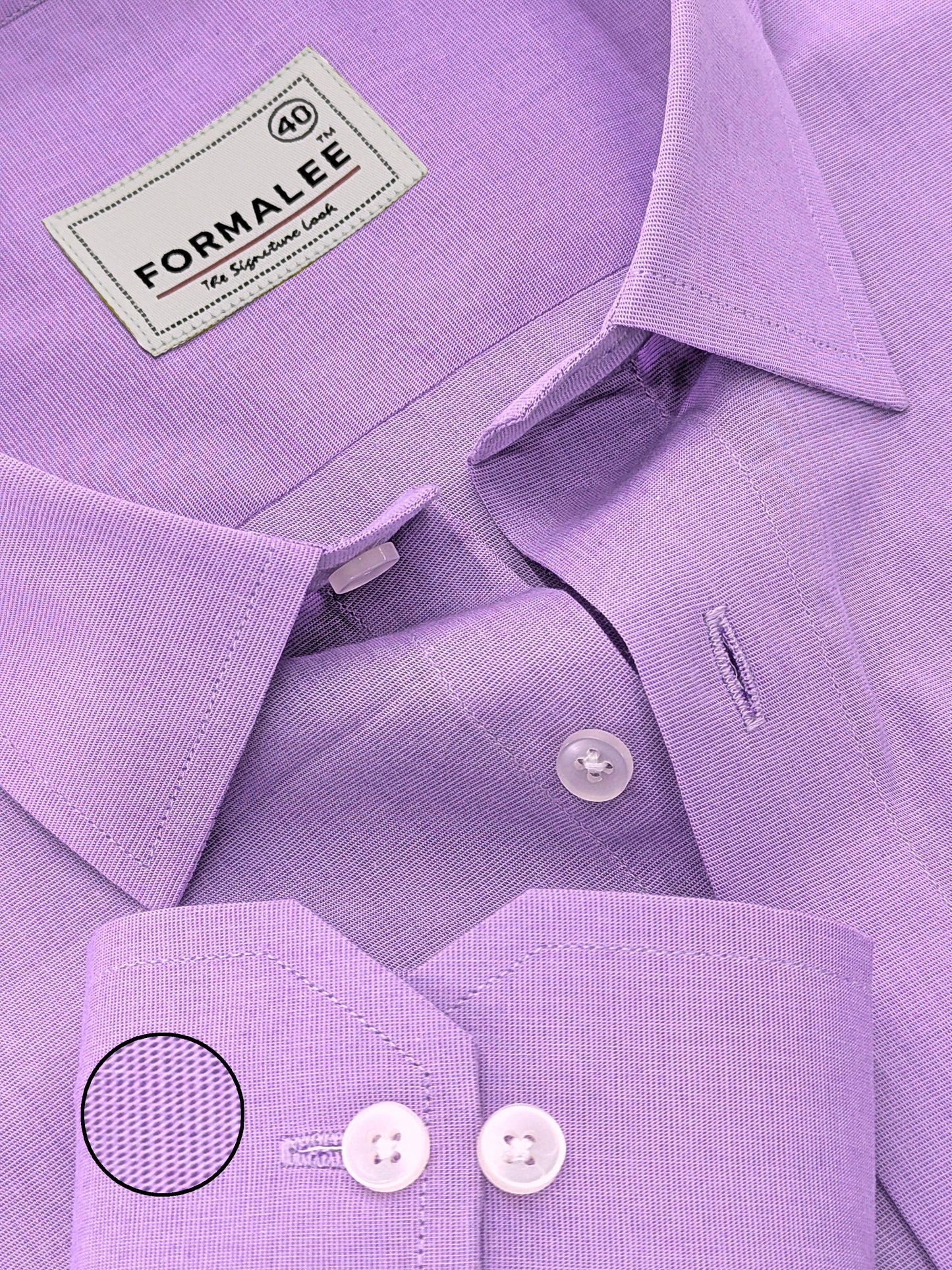 Florentia Premium Cotton Raisin Purple Formal Shirt