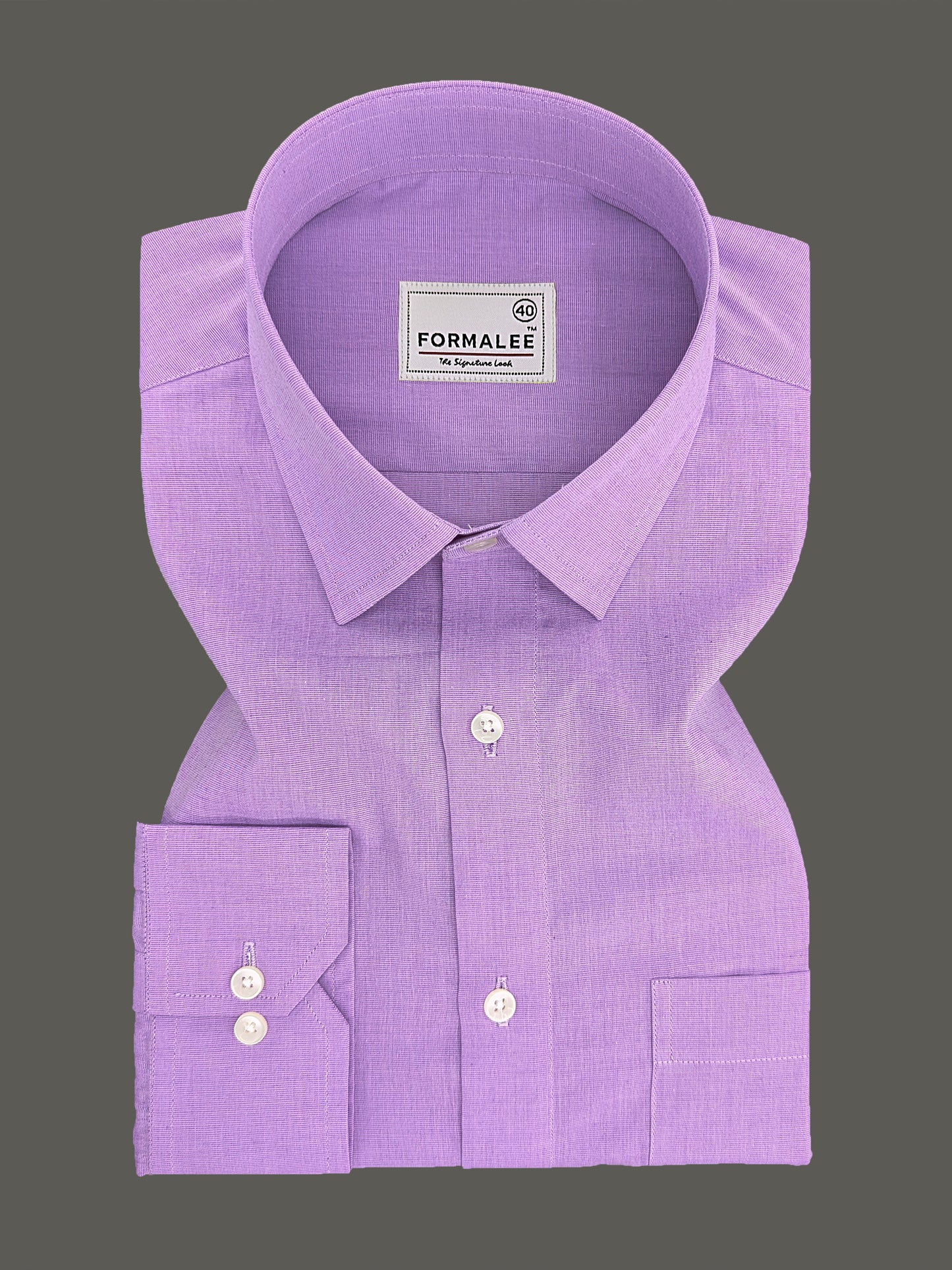 Florentia Premium Cotton Raisin Purple Formal Shirt