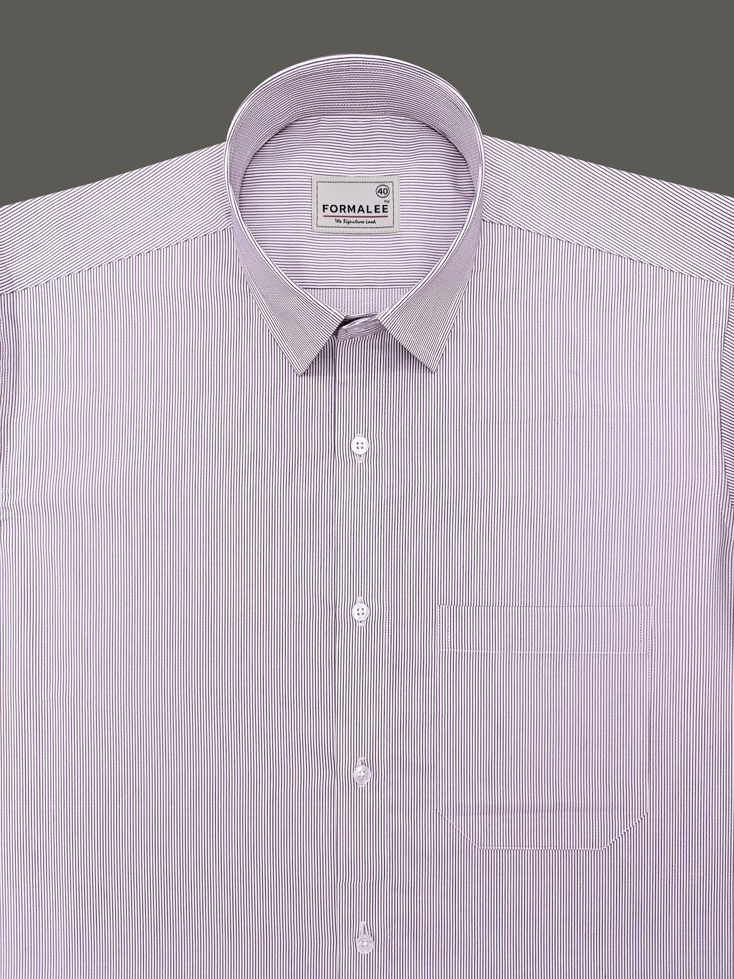 Bespoke Premium Cotton Black Multi Stripe Formal Shirt
