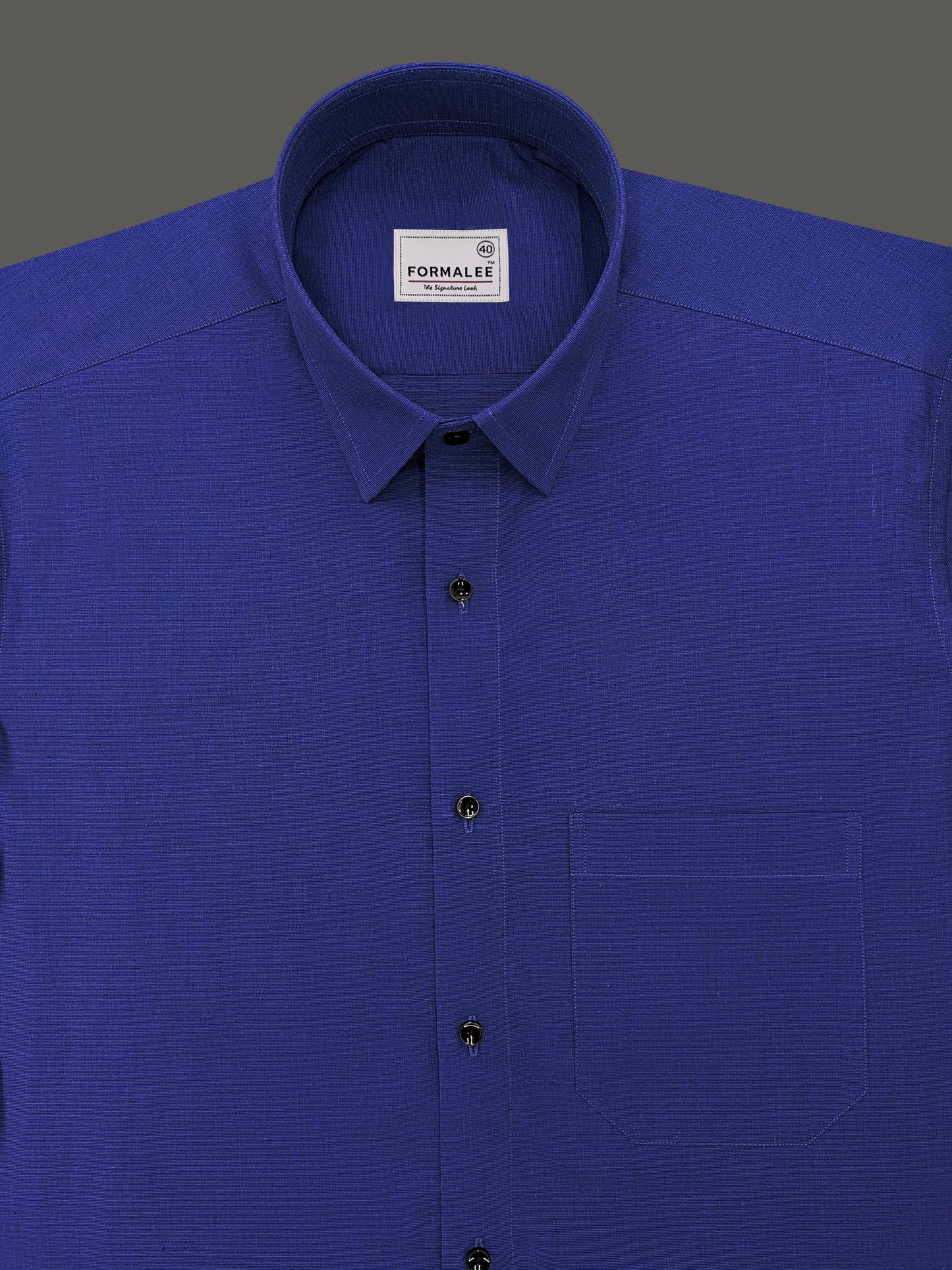 Kashmiri Blue Premium Cotton Formal Shirt