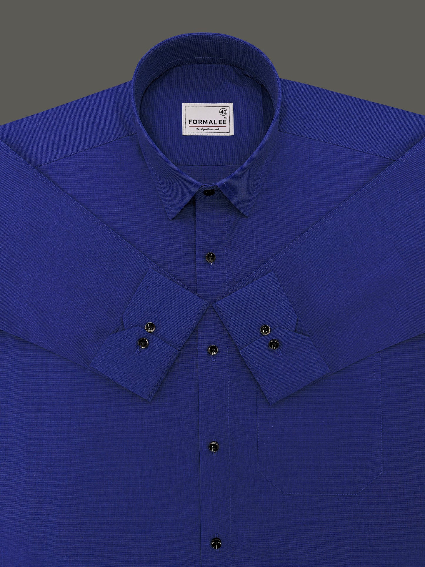 Kashmiri Blue Premium Cotton Formal Shirt