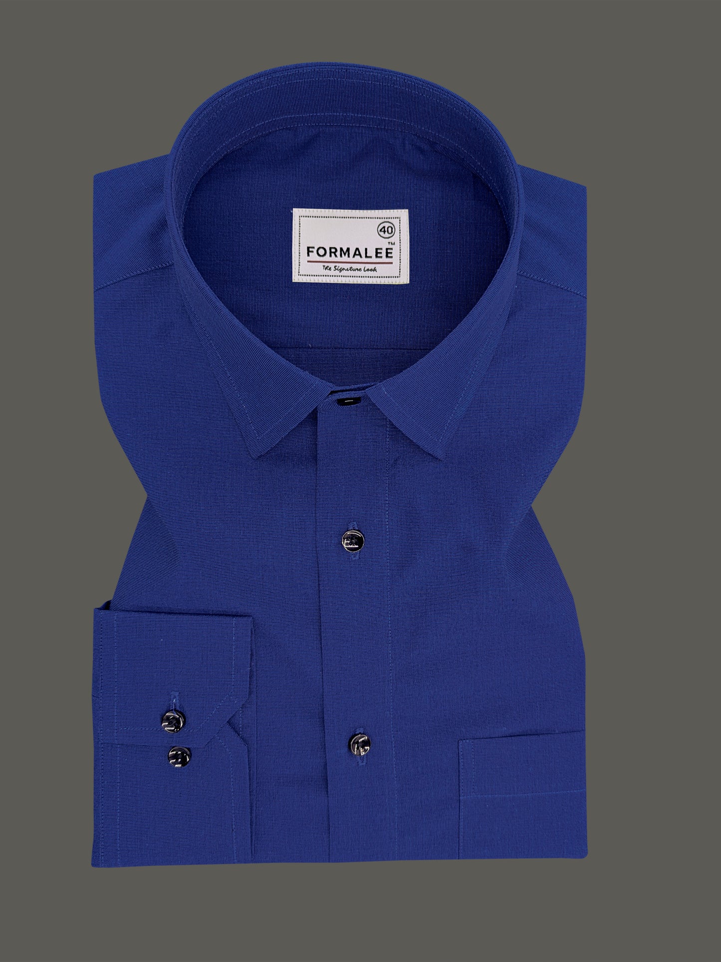 Kashmiri Blue Premium Cotton Formal Shirt