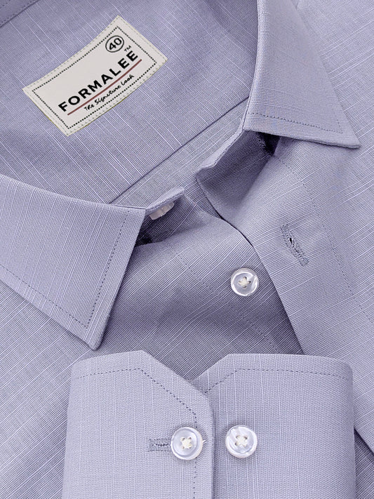 Monarch Twilight-Blue Premium Linen Cotton Shirt