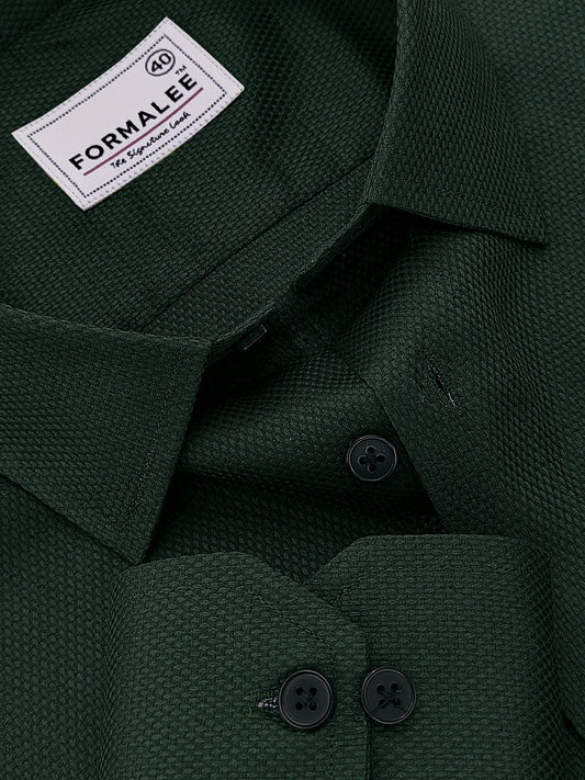 Premium Cotton Atelier Dark Green Formal Shirt