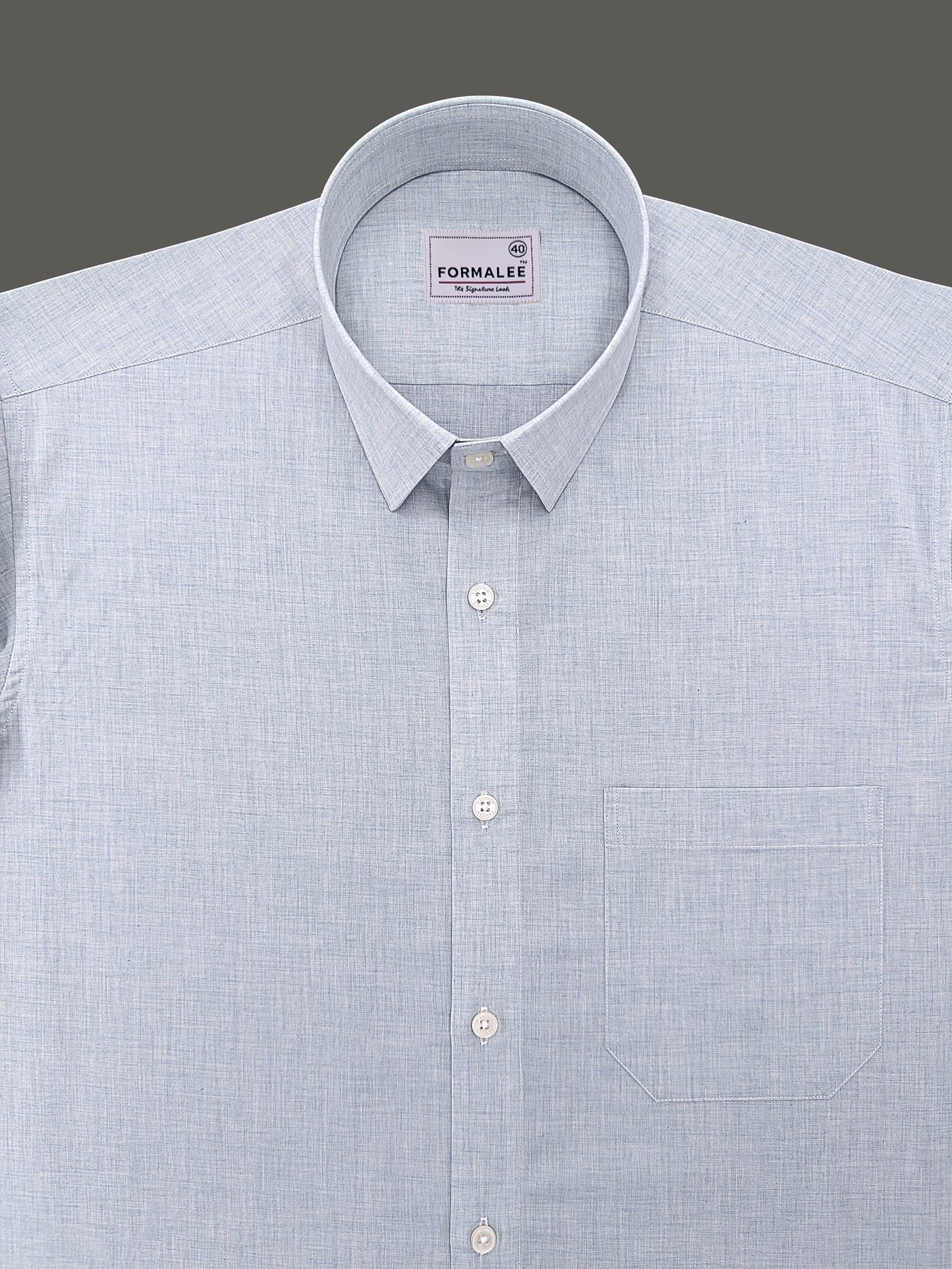 Finest Cotton Urbino Bluish Cyan Designer Formal Shirt