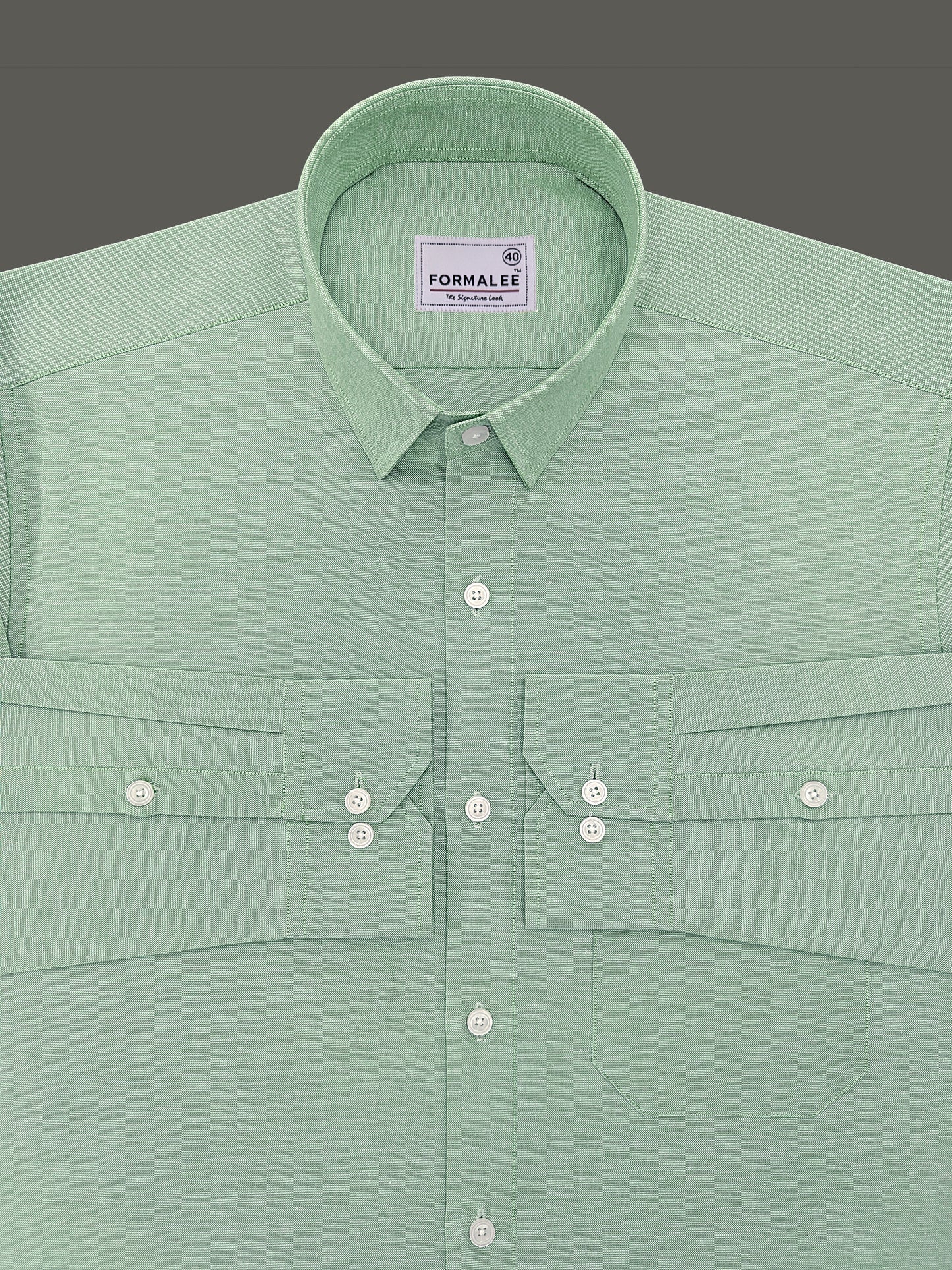 Aristocrat Premium Cotton Mantis Green Formal Shirt