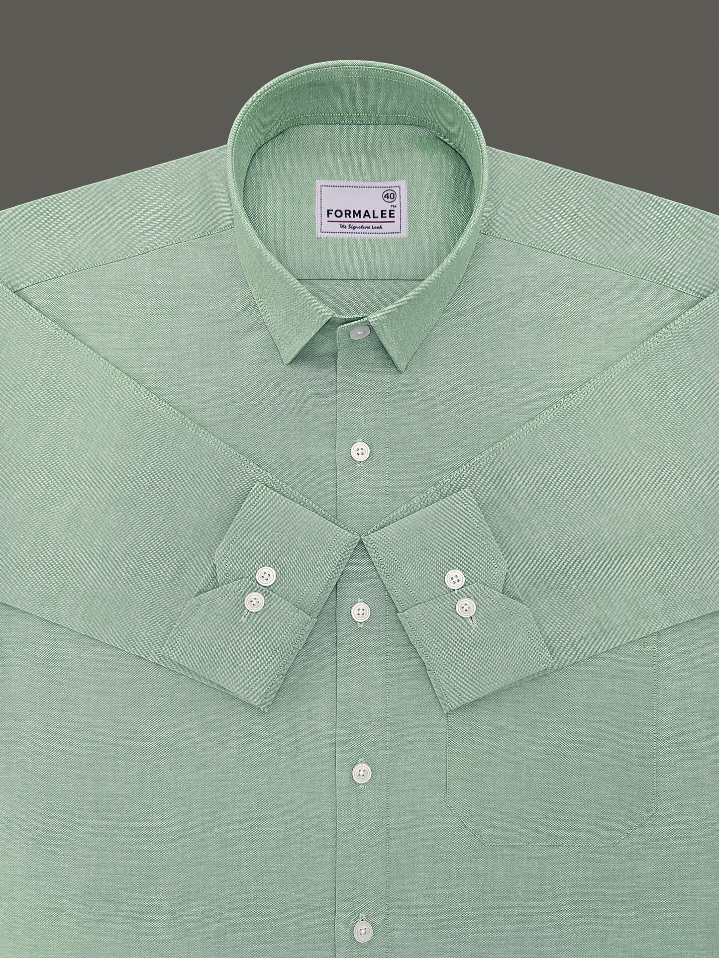 Aristocrat Premium Cotton Mantis Green Formal Shirt