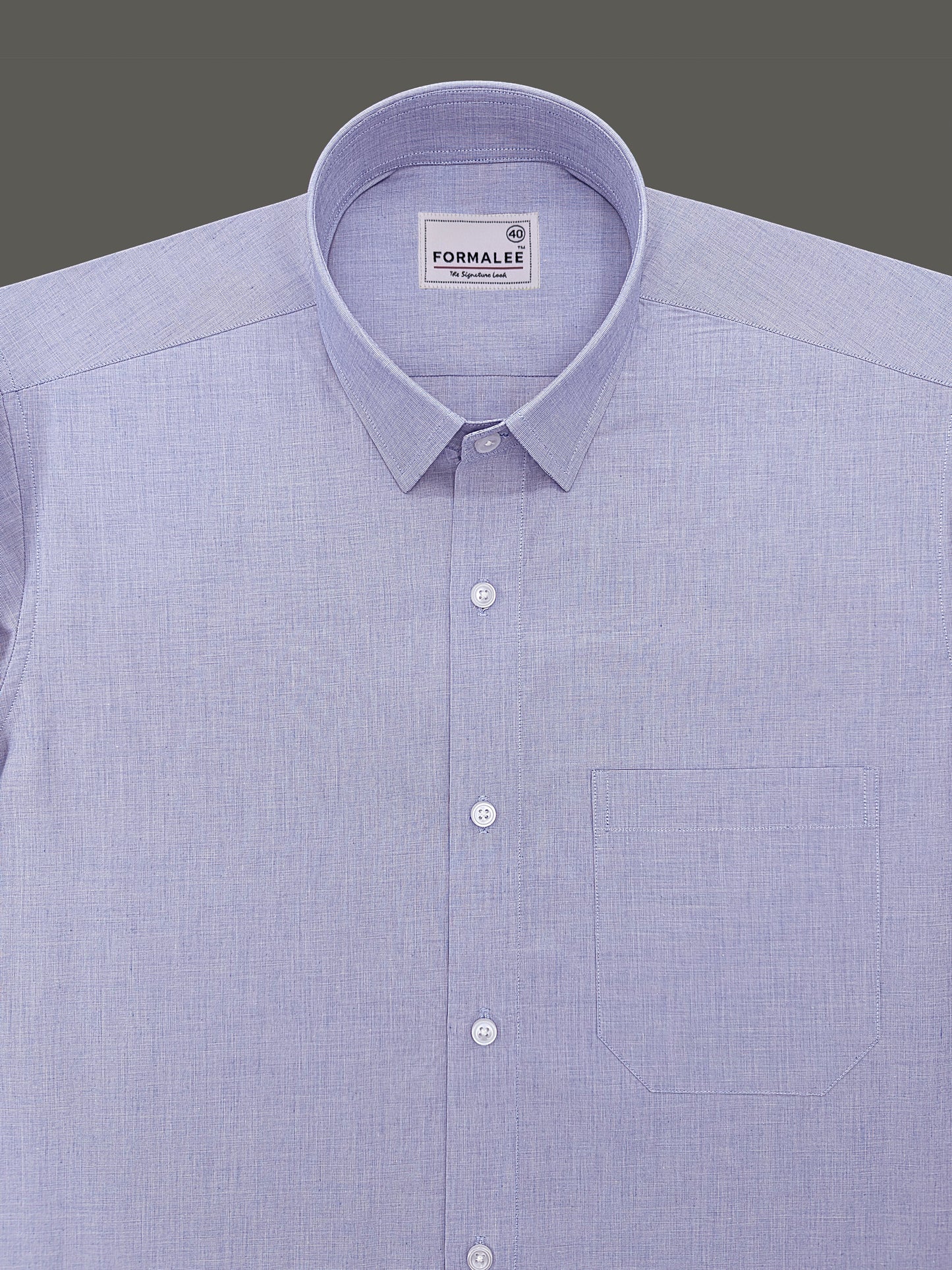 Finest Cotton Bellique Cornflower Blue Formal Shirt
