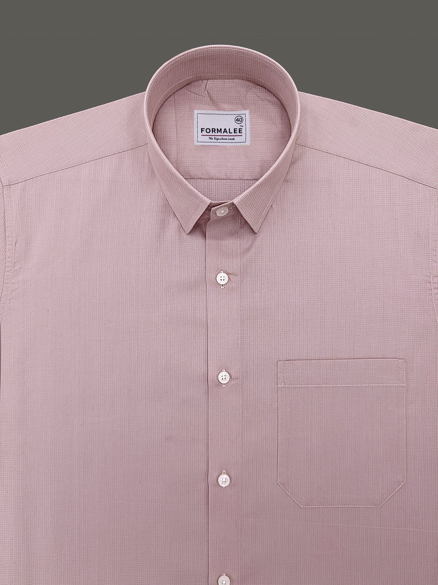 Premium Cotton Atelier Rose Gold Formal Shirt