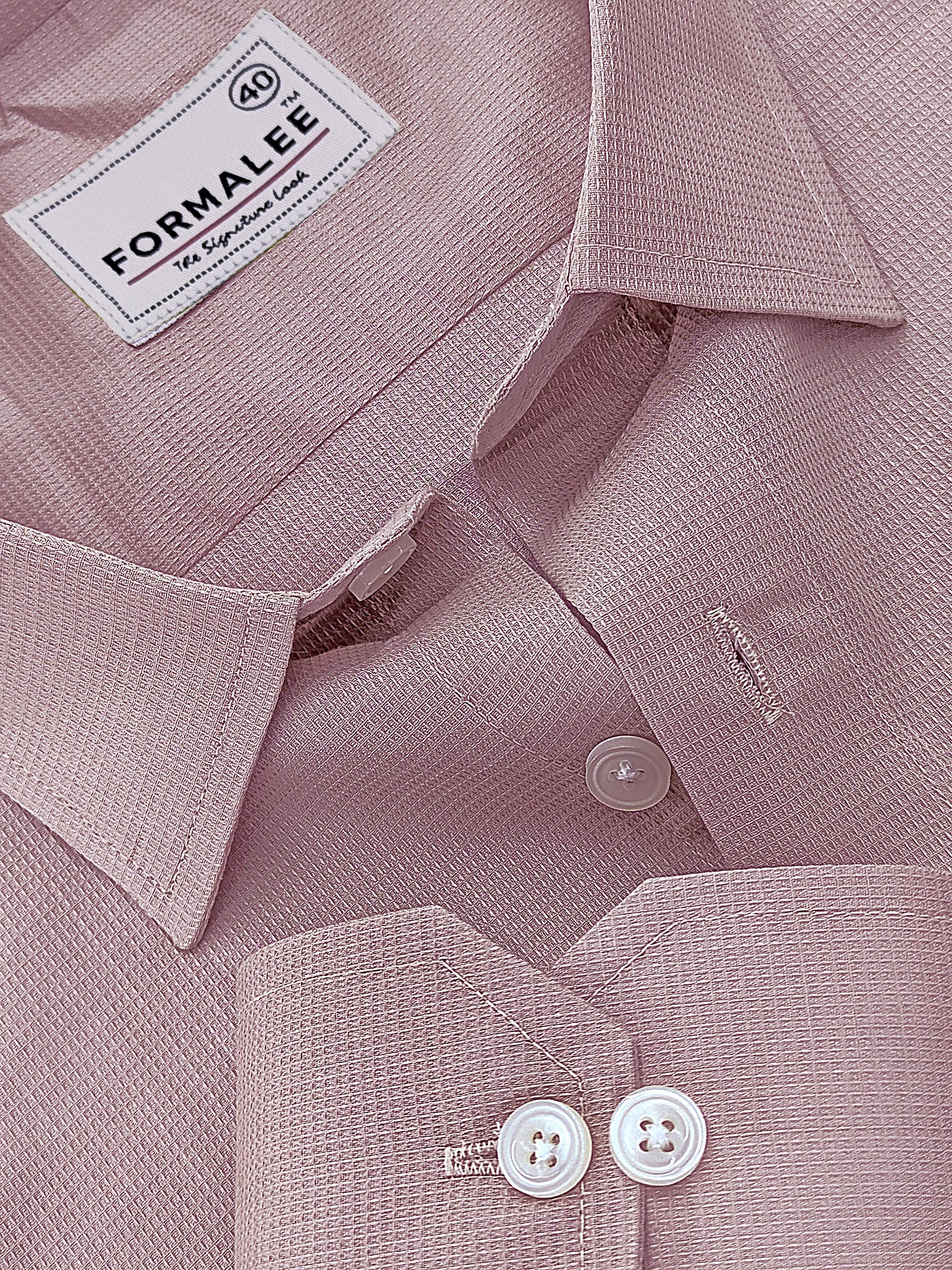 Premium Cotton Atelier Rose Gold Formal Shirt