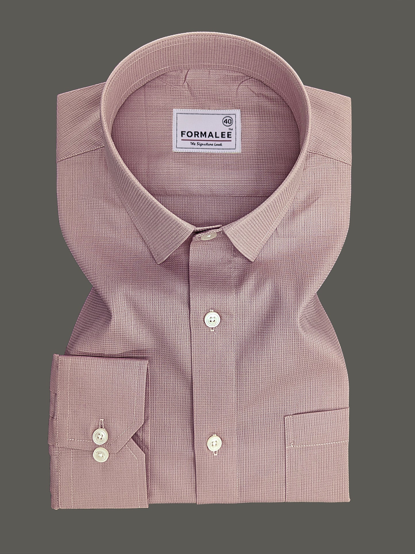 Premium Cotton Atelier Rose Gold Formal Shirt