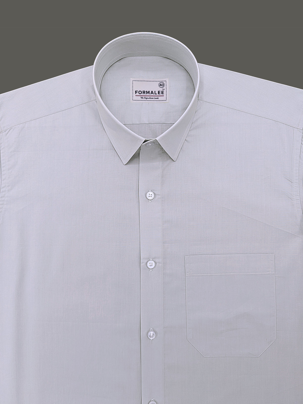 Finest Cotton Bellique Harbour Grey Formal Shirt